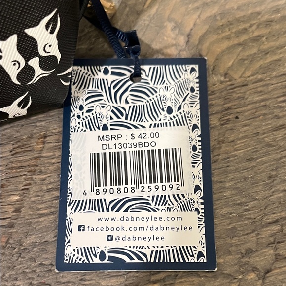 NWT - Dabney Lee - French Bulldogs Double Zippering Clutch Makeup Organizing - Picture 3 of 10